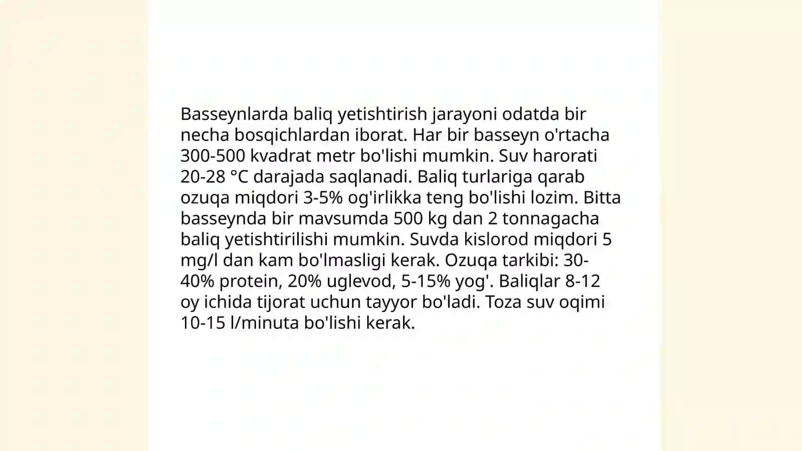 Sadoklarda baliq yetishtirish texnologiyalari 4