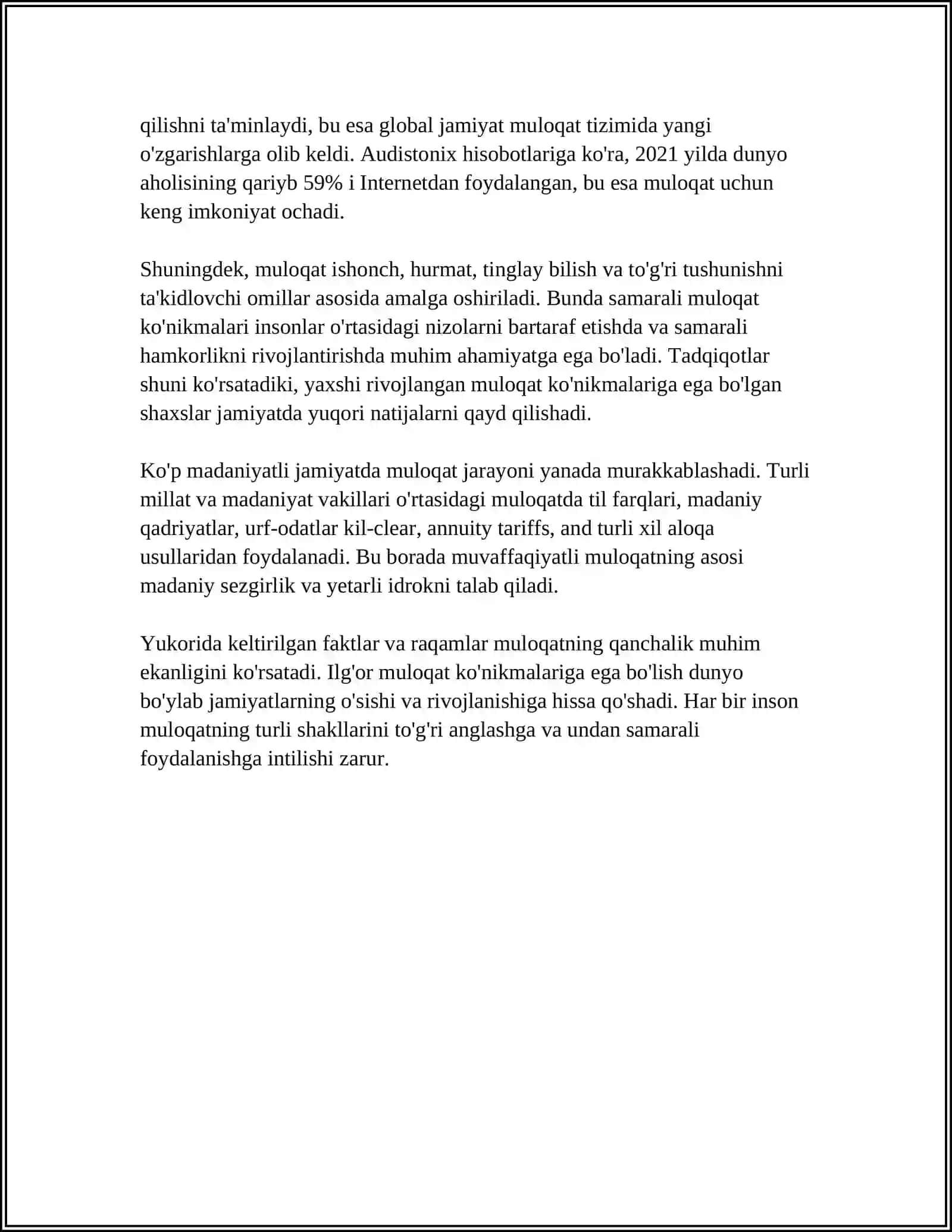 MULOQAT HAQIDA TUSHUNCHA 4