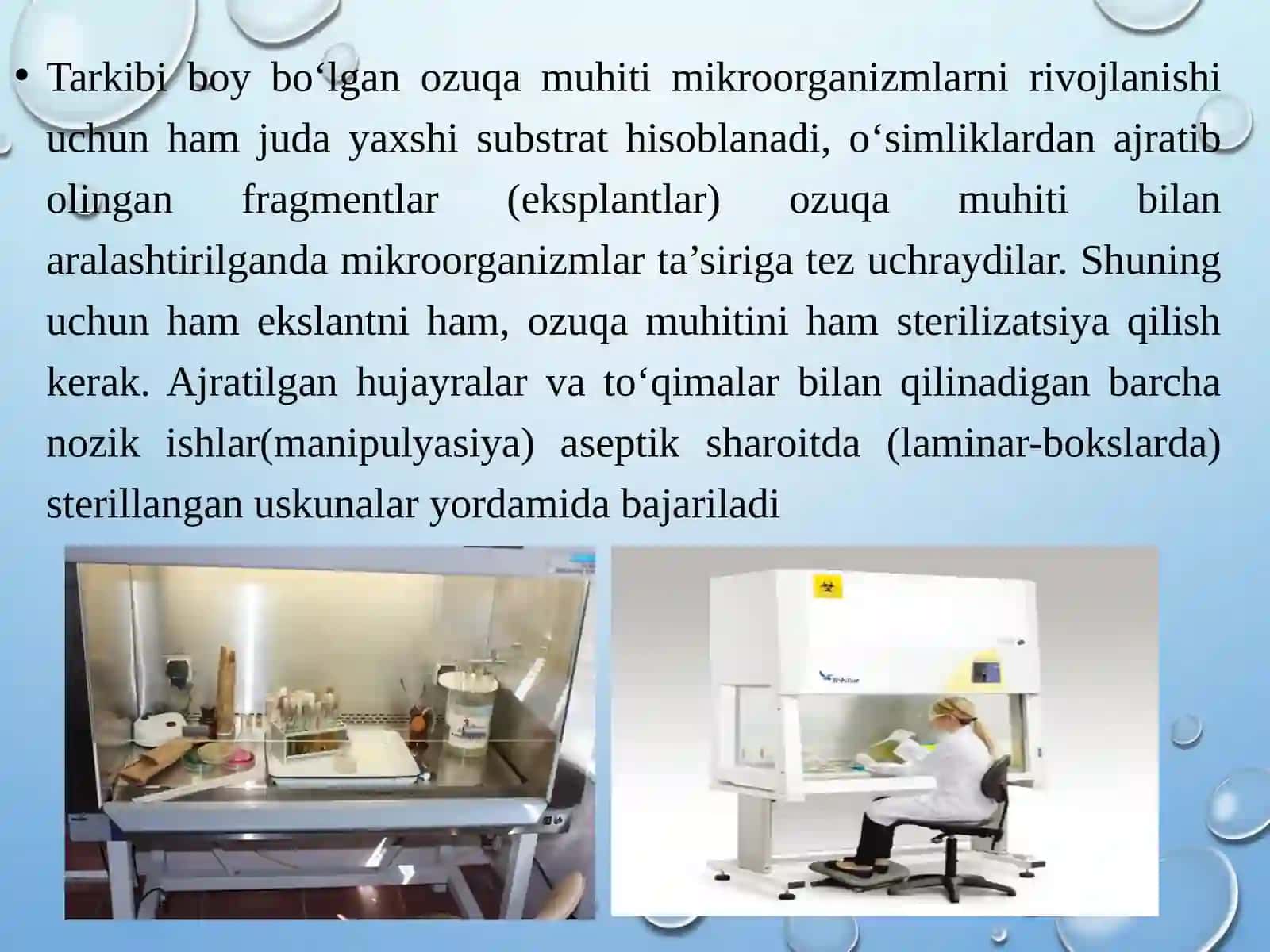 O’SIMLIKLARNI IN VITRO SHAROITIDA O’STIRISH UCHUN TURLI XIL OZUQA MUHIRLARI VA ULARNI TAYYORLASH 4