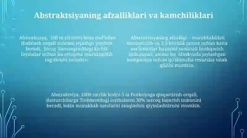 Abstraksiya tushunchasi 4