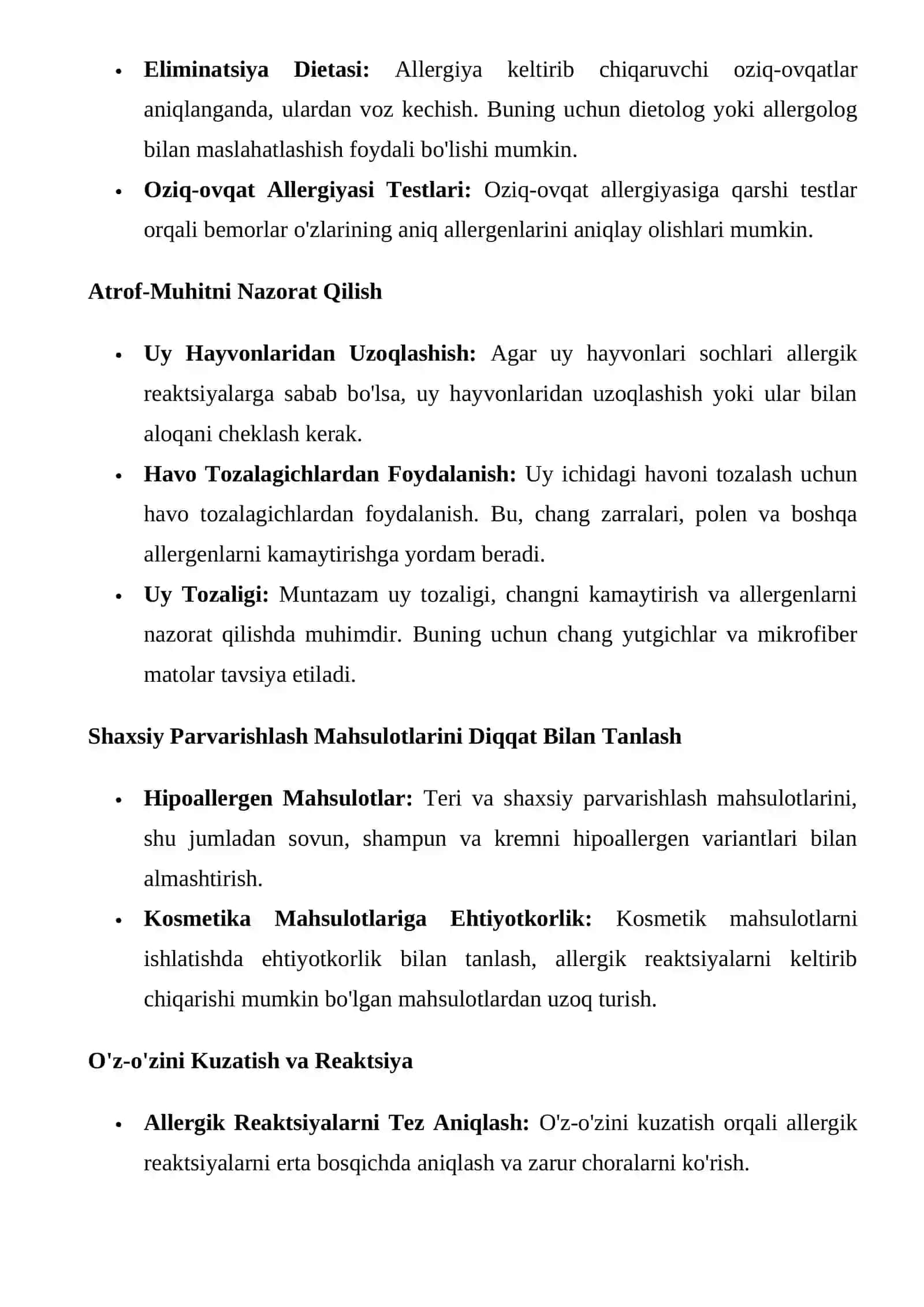 Allergik Holatlarda Shoshilinch Yordam Ko'rsatish 4
