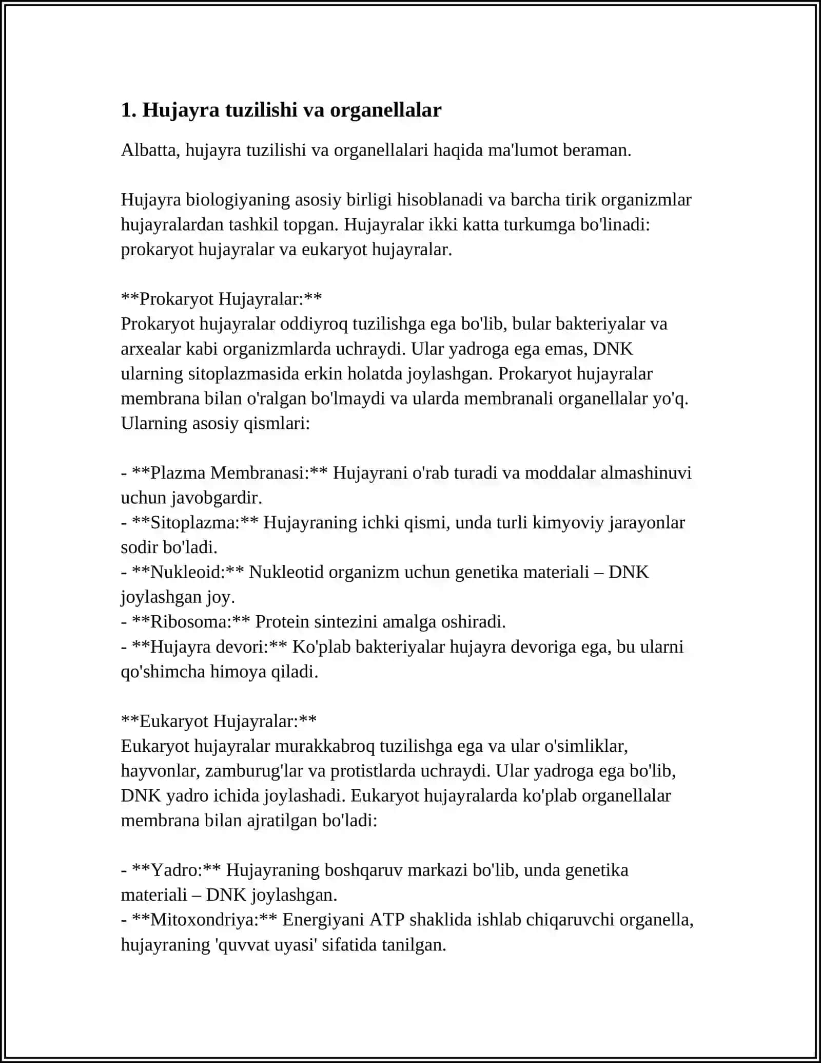 HUJAYRANING VAKUOLYAR TIZIMI-GOLJI APPARATI VA LIZASOMALAR. PEROLSISOMA, SFEROSOMA VA O'SIMLIK HUJAYRASI VAKUOLASINING TUZULISHI 4