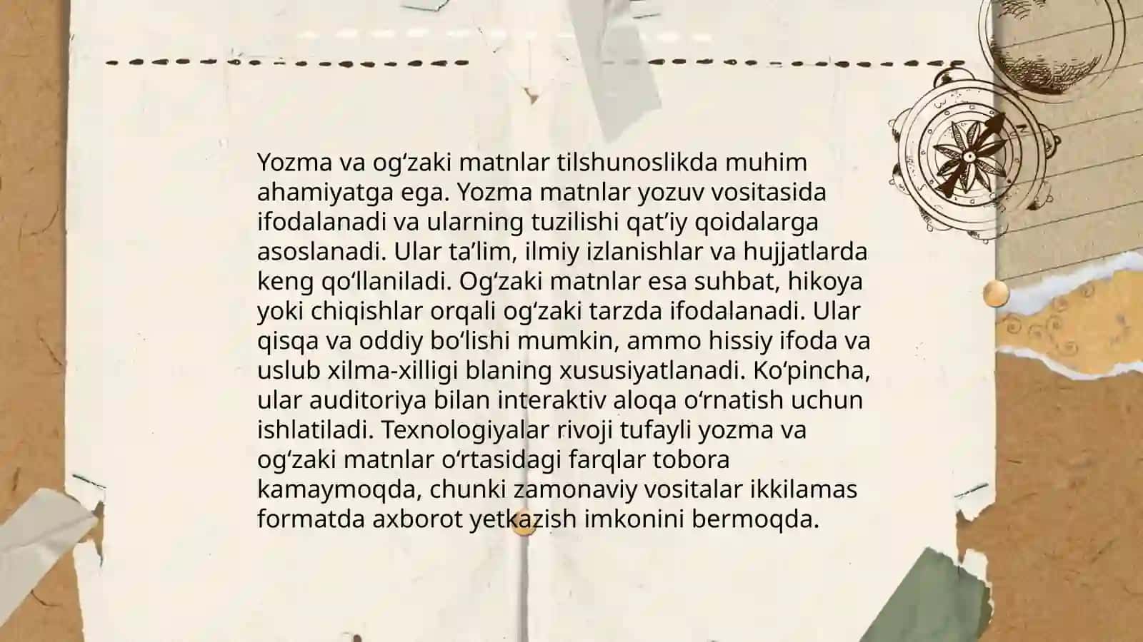 Matn turlari va tarkibi 4