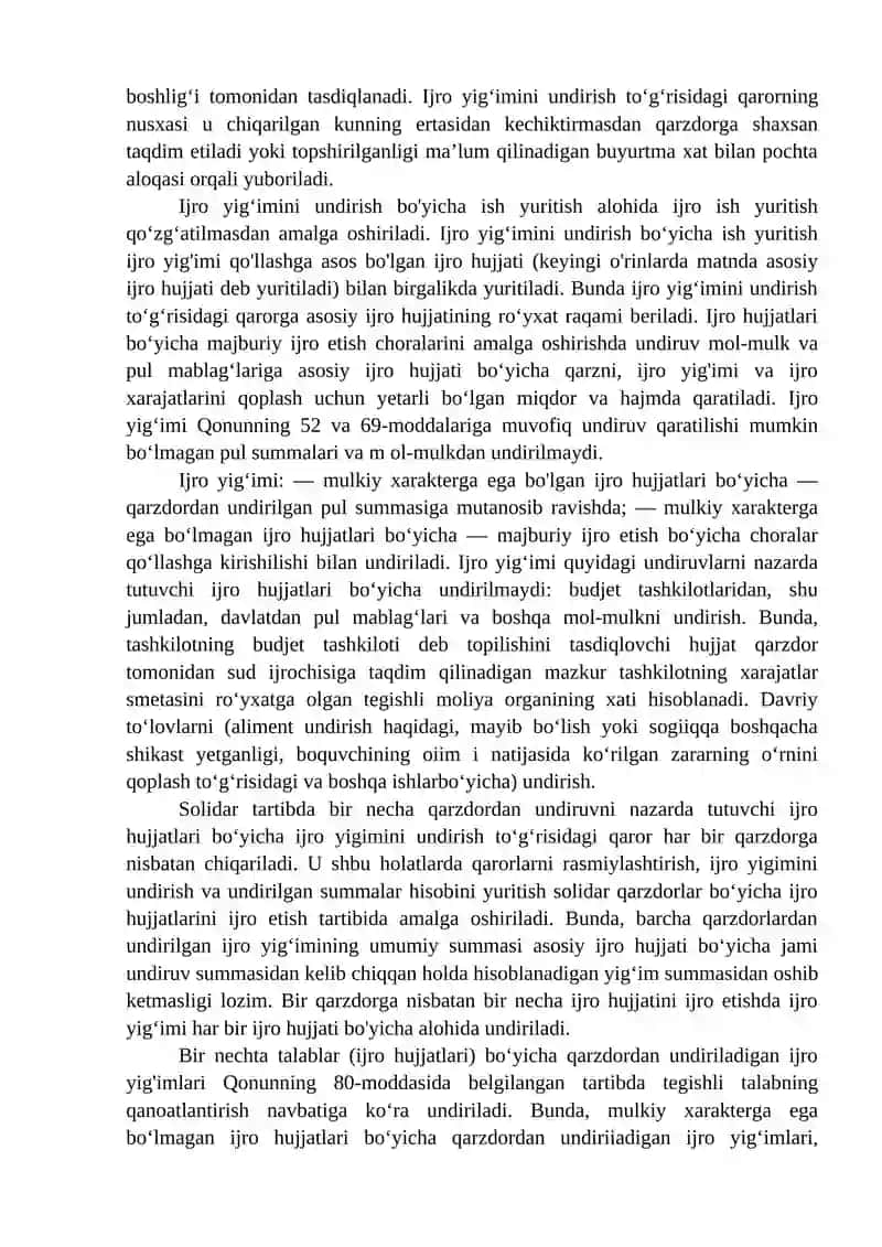 Ijro ishi yuritish 4