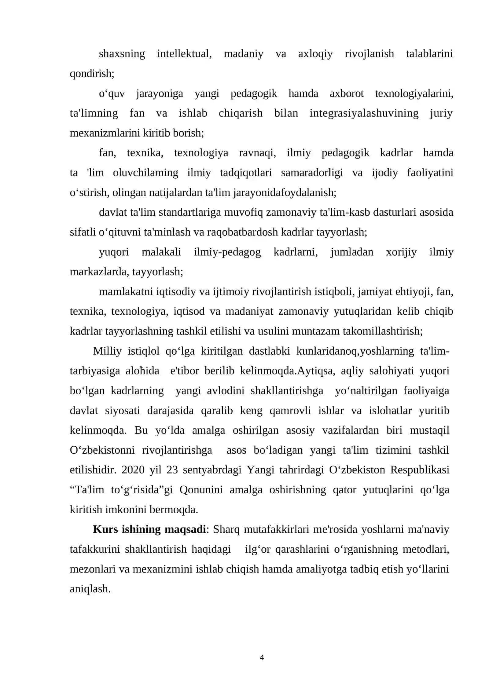 Sharq mutafakkirlari me'rosi asosida yoshlarni ma'naviy tafakkurini shakllantirishning tarbiyaviy ahamiyati 4