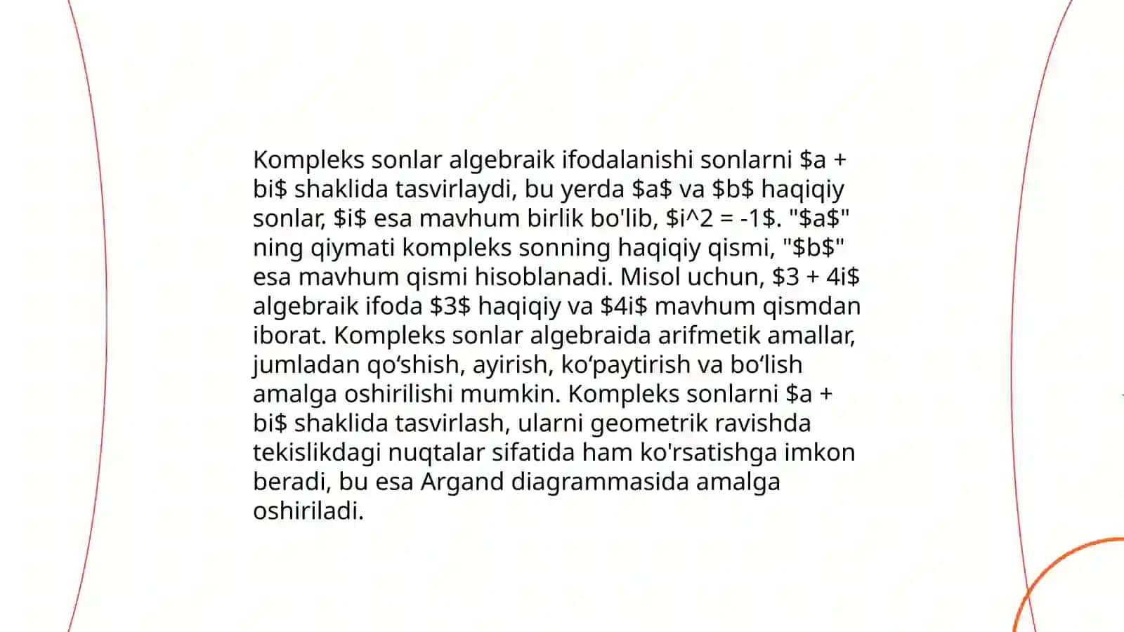Kompleks sonlar asoslari 4