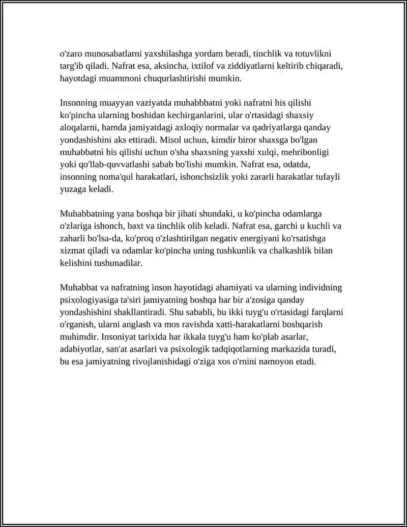 MUHABBAT VA NAFRAT KATEGORIYALARI 4
