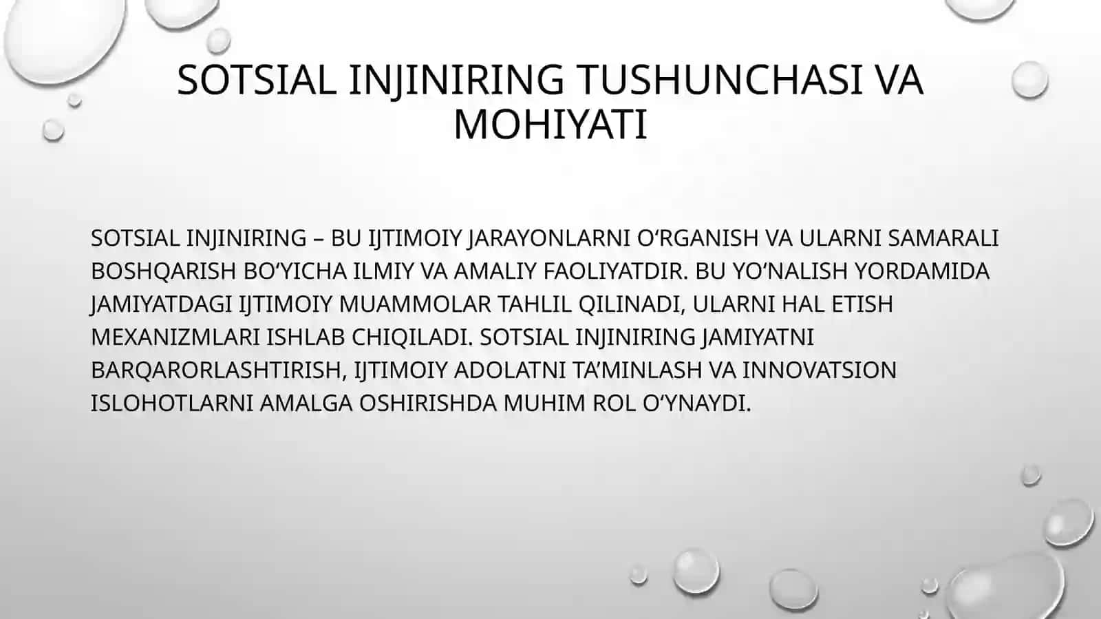 Sotsial injiniring va loyihalashning jamiyat taraqqiyotidagi o‘rni 4