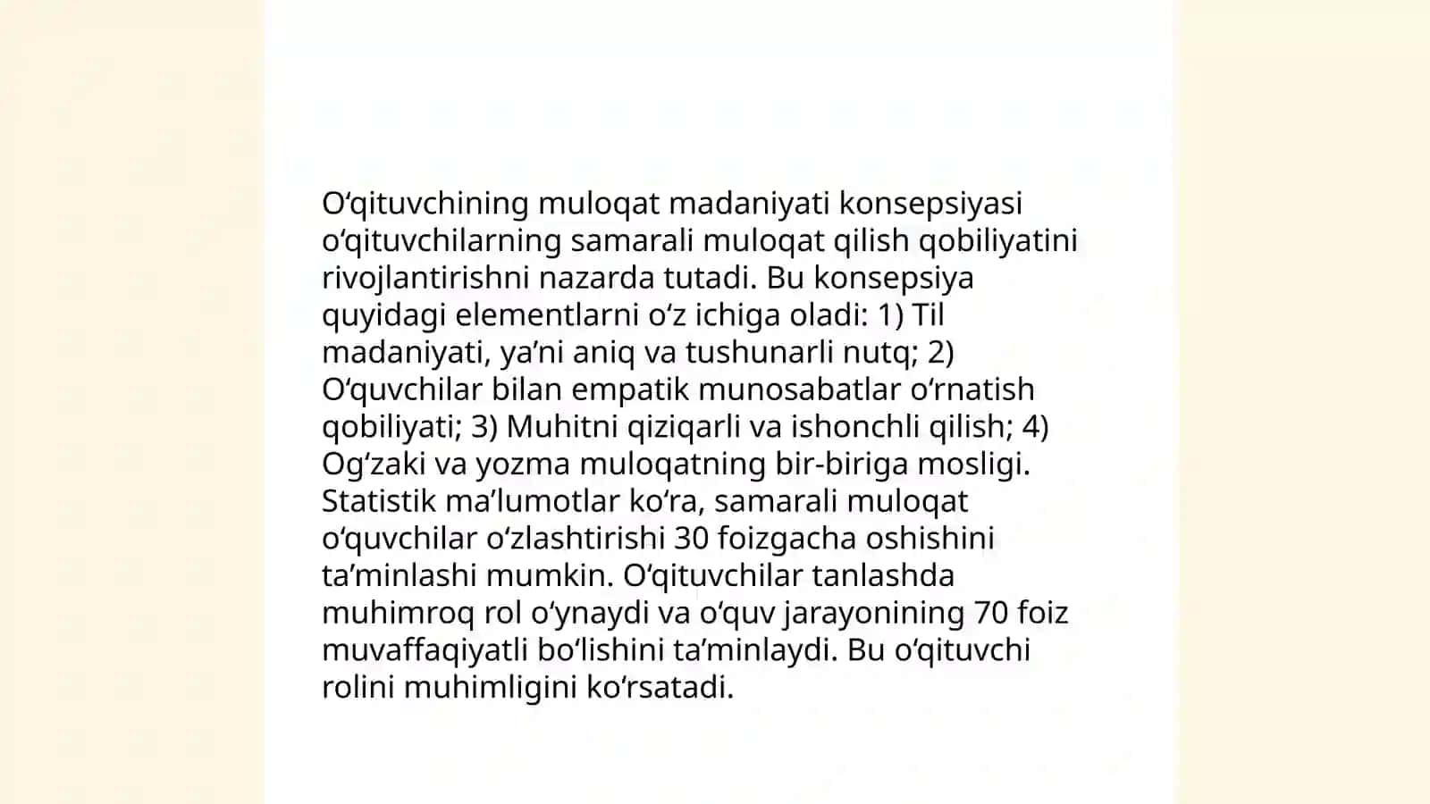 O‘qituvchining kasbiy faoliyatida muloqat madaniyatining shakllanishi 4