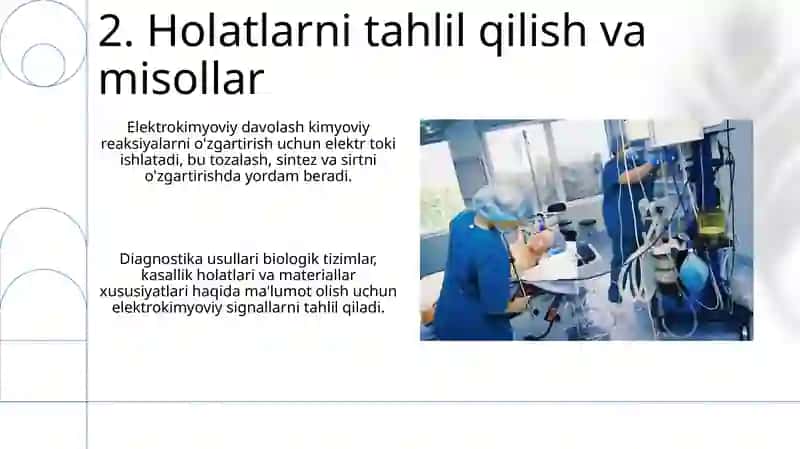 Elektrokimyoviy davolash va diagnostika usullari 4