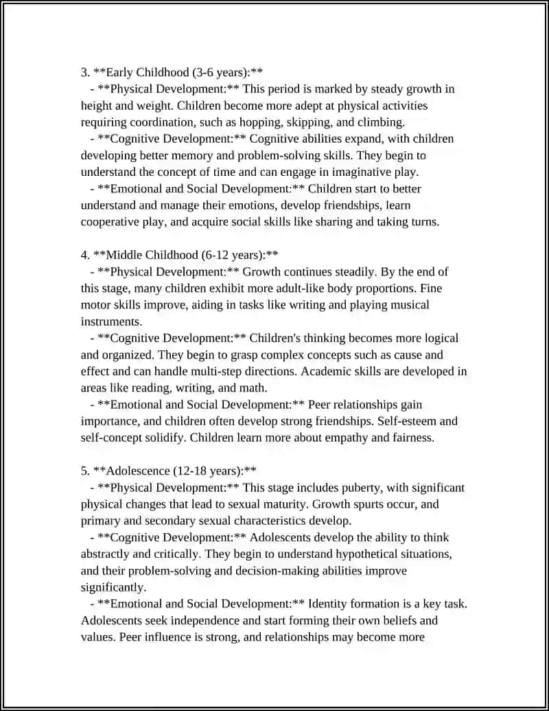 Developmental Stages in Childhood 4