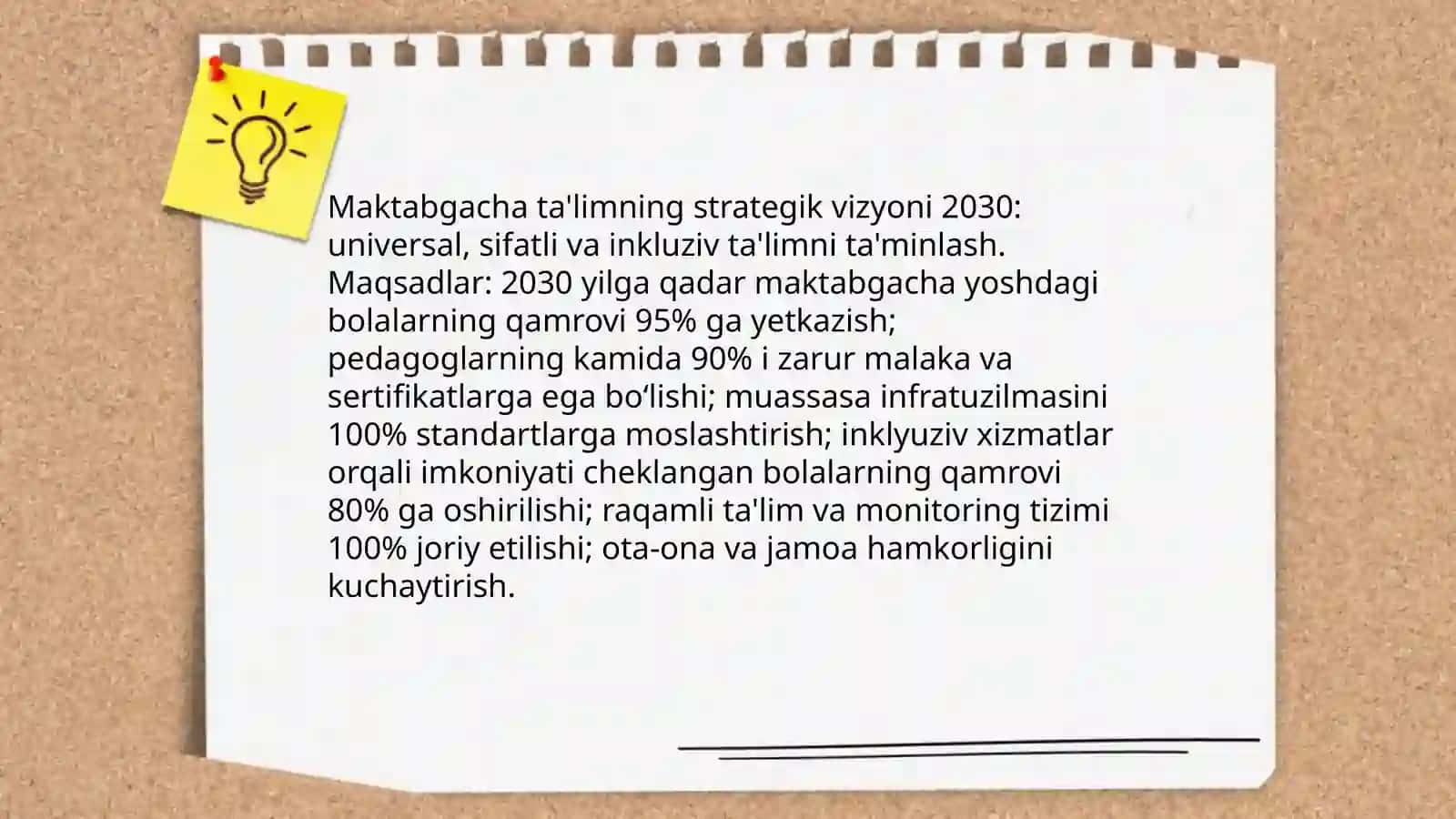 O'zbekiston Respublikasining Maktabgacha ta'lim tizimini 2030 yilgacha rivojlantirish Konsepsiyasi 4