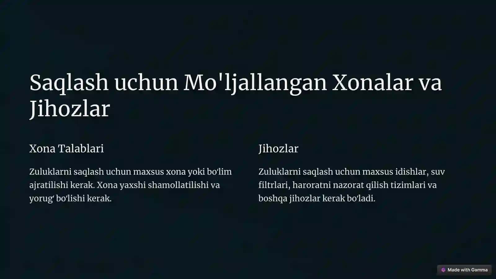 Tibbiyot Zuluklari: Axamiyati va Saqlash Talablari 4