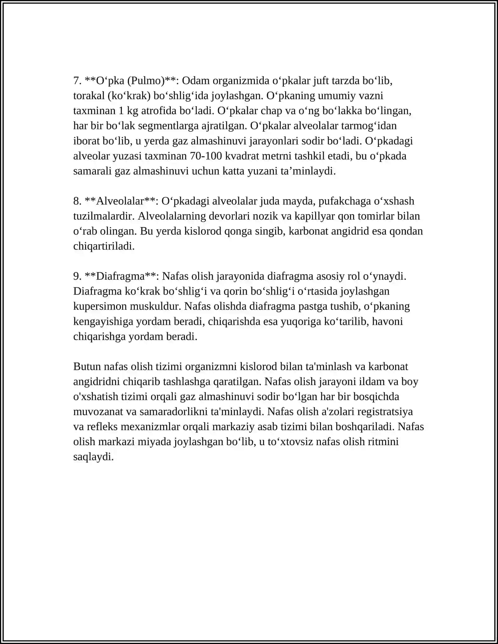 NAFAS OLISH AʼZOLARI TIZIMINI BAHOLASHDA HAMSHIRALIK PARVARISHI 4