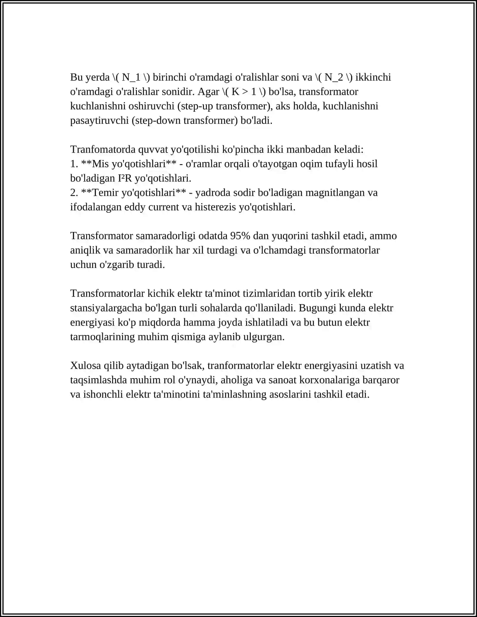 TRANSFORMATORLAR 4
