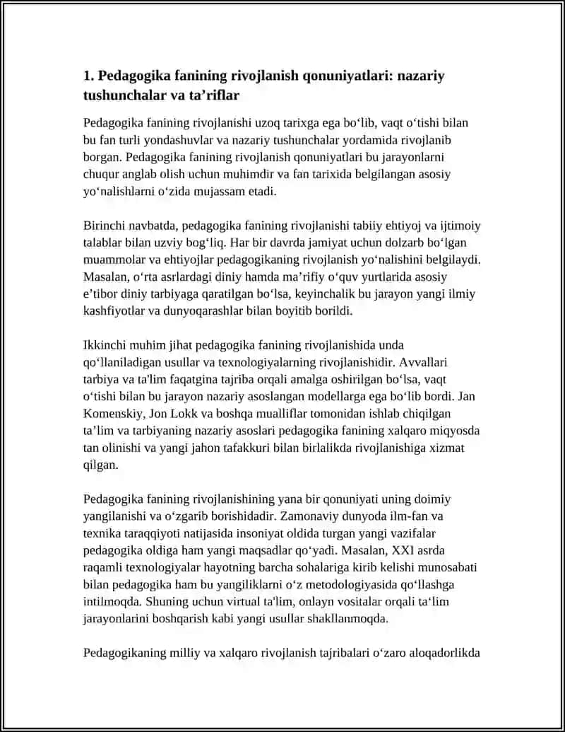 PEDAGOGIKA FANINING RIVOJLANISHINING ASOSIY QONUNIYATLARI 4