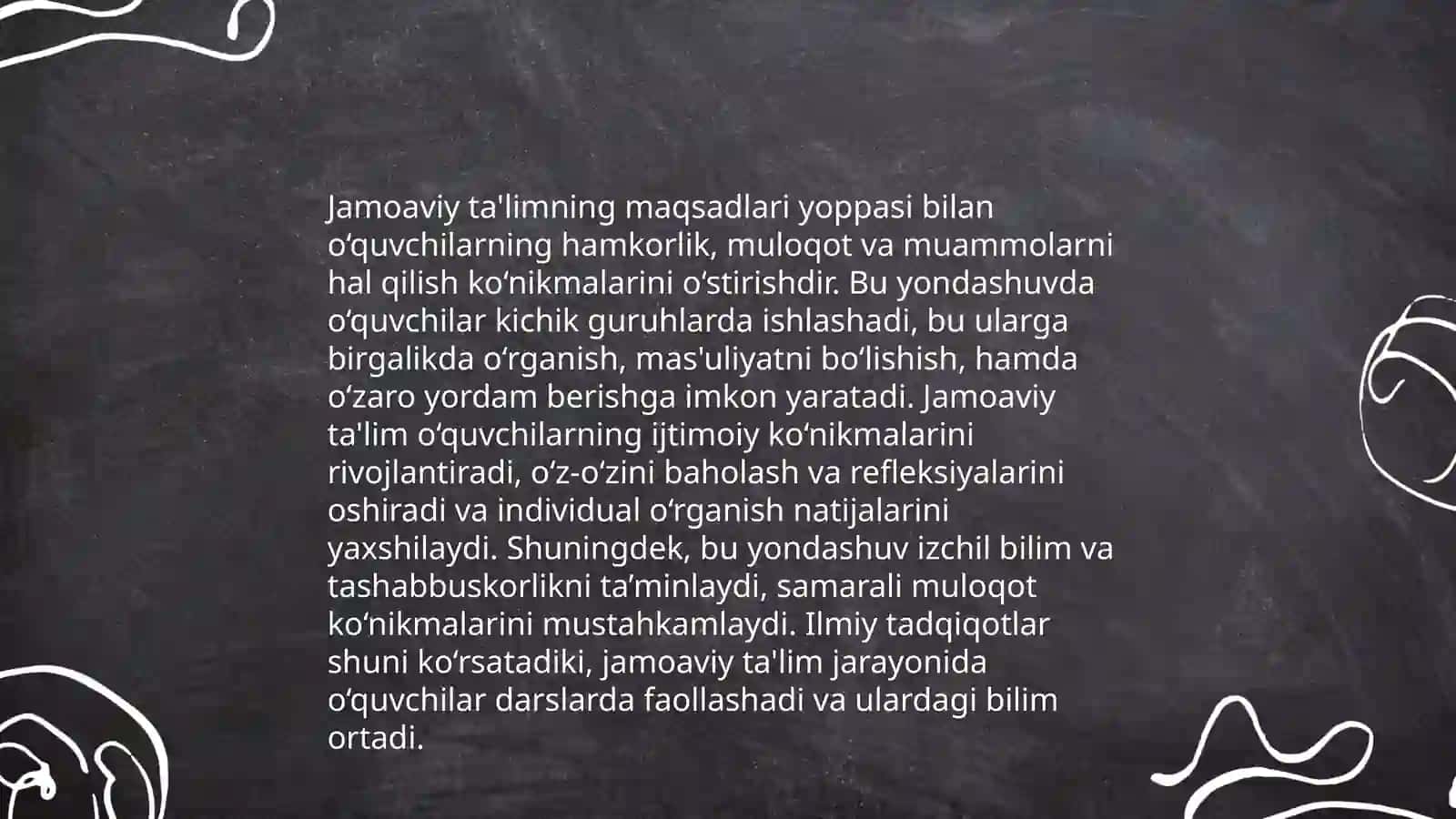 Oʻquvchilarning jamoasi - yaxlit pedagogik jarayonning asosiy shakli 4