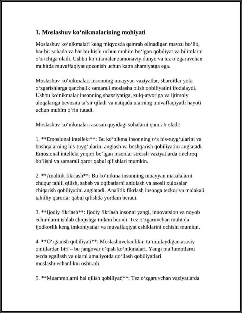 MAKTABGACHA YOSHDAGI BOLALARNING MOSLASHUV KO‘NIKMALARINI SHAKLLANTIRISH 4