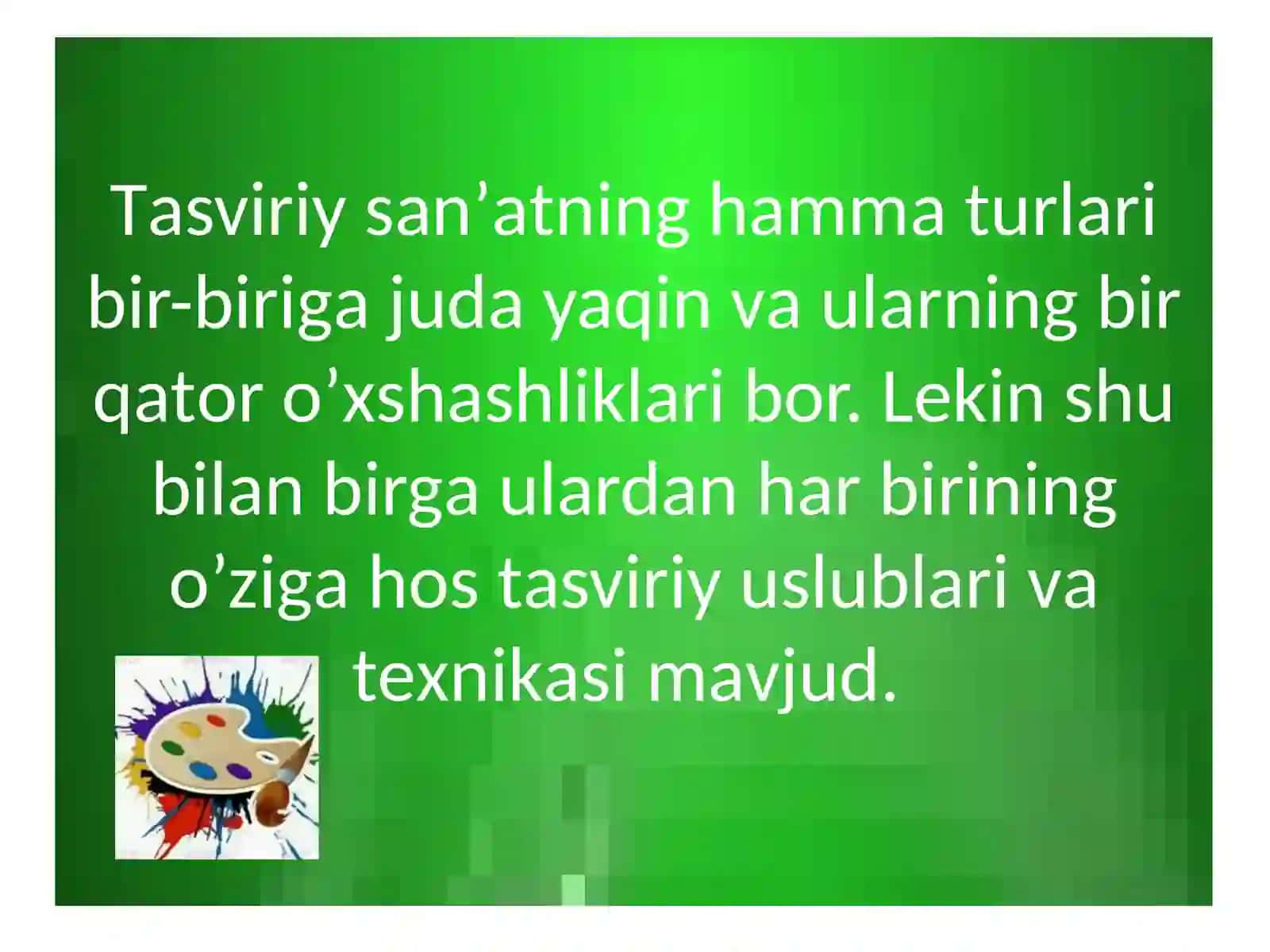 Maktabgachayoshdagi bolalarni tasviriy san'at asarlari bilantanishtirish 4