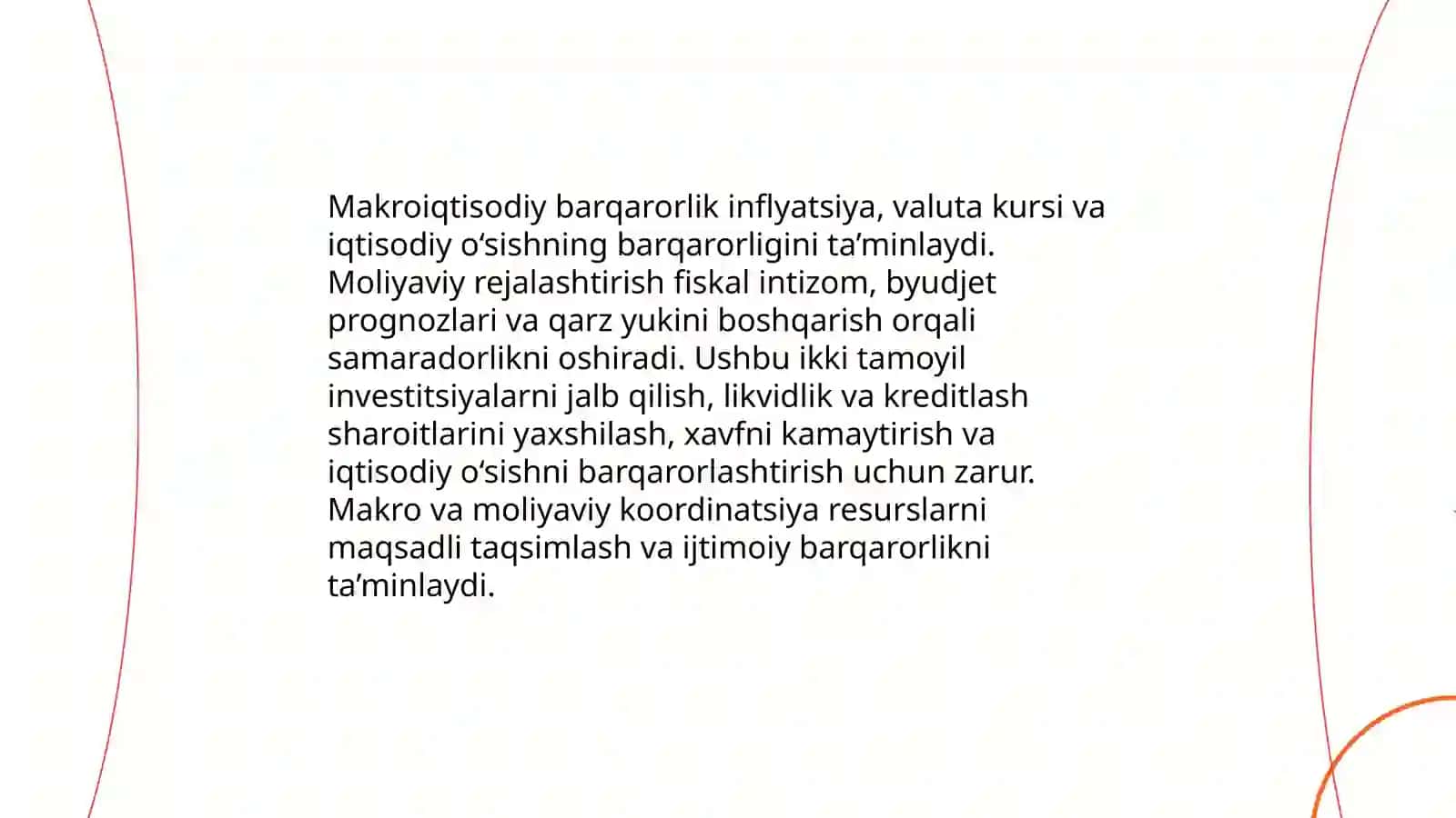 Iqtisodiyotni liberallashtirish sharoitida moliyaviy rejalashtirishning ahamiyati 4