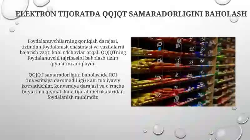 Elektron tijorat tizimlarida qaror qabul qilish jarayonini qo’llabquvvatlash tizimlari 4