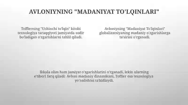 Madaniyat to'lqinlari 4