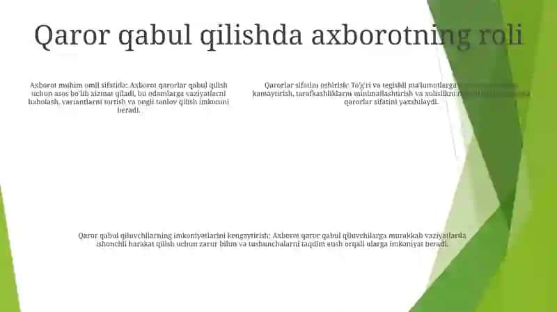 Milliy Qadriyat Tizimida Axborotni Ahamiyati 4