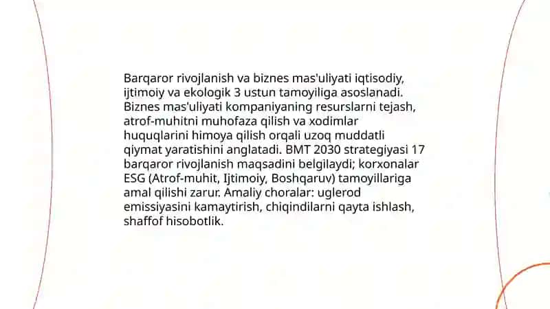 Korporativ ijtimoiy mas'uliyat (KIM) prinsiplari 4