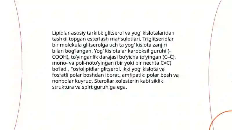 Lipidlar. Lipidlarni asos kislota sonini aniqlash 4