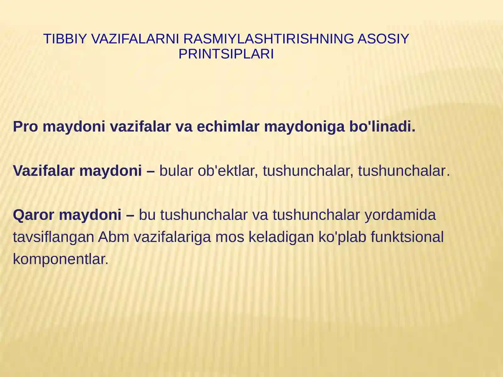 Dasturiy ta'minot. Tibbiy jarayonlarni rasmiylashtirish 4