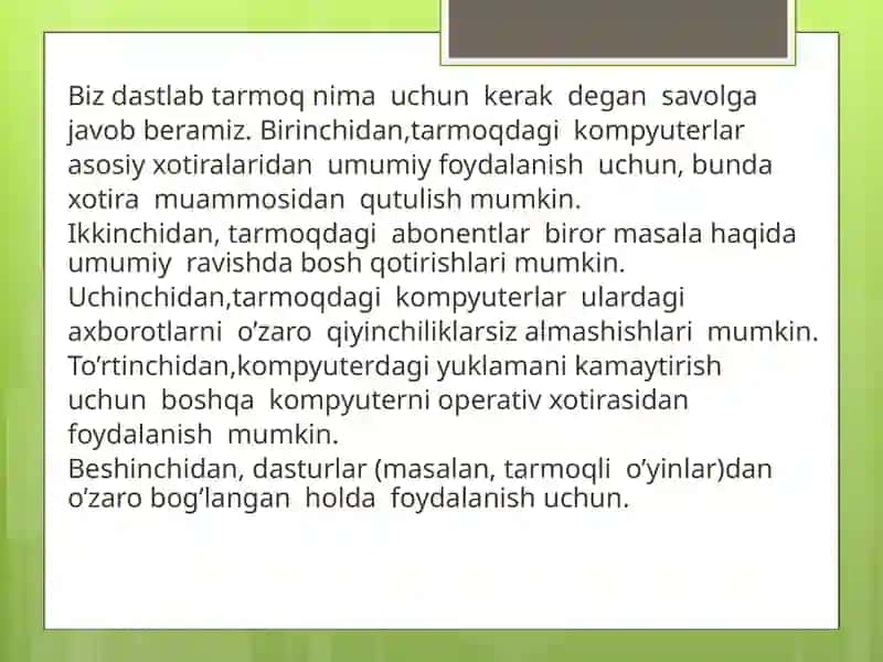“OTvaL” fanidan mustaqil ishi 4