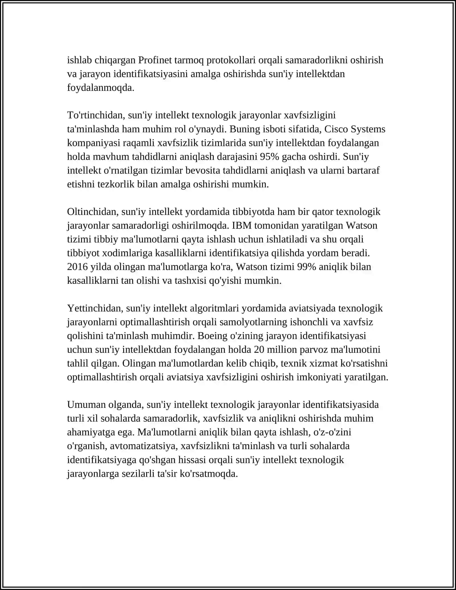 TEXNOLOGIK JARAYONLARNI IDINTIFAKTSIYALASHNING ZAMONAVIY USULLARI 4
