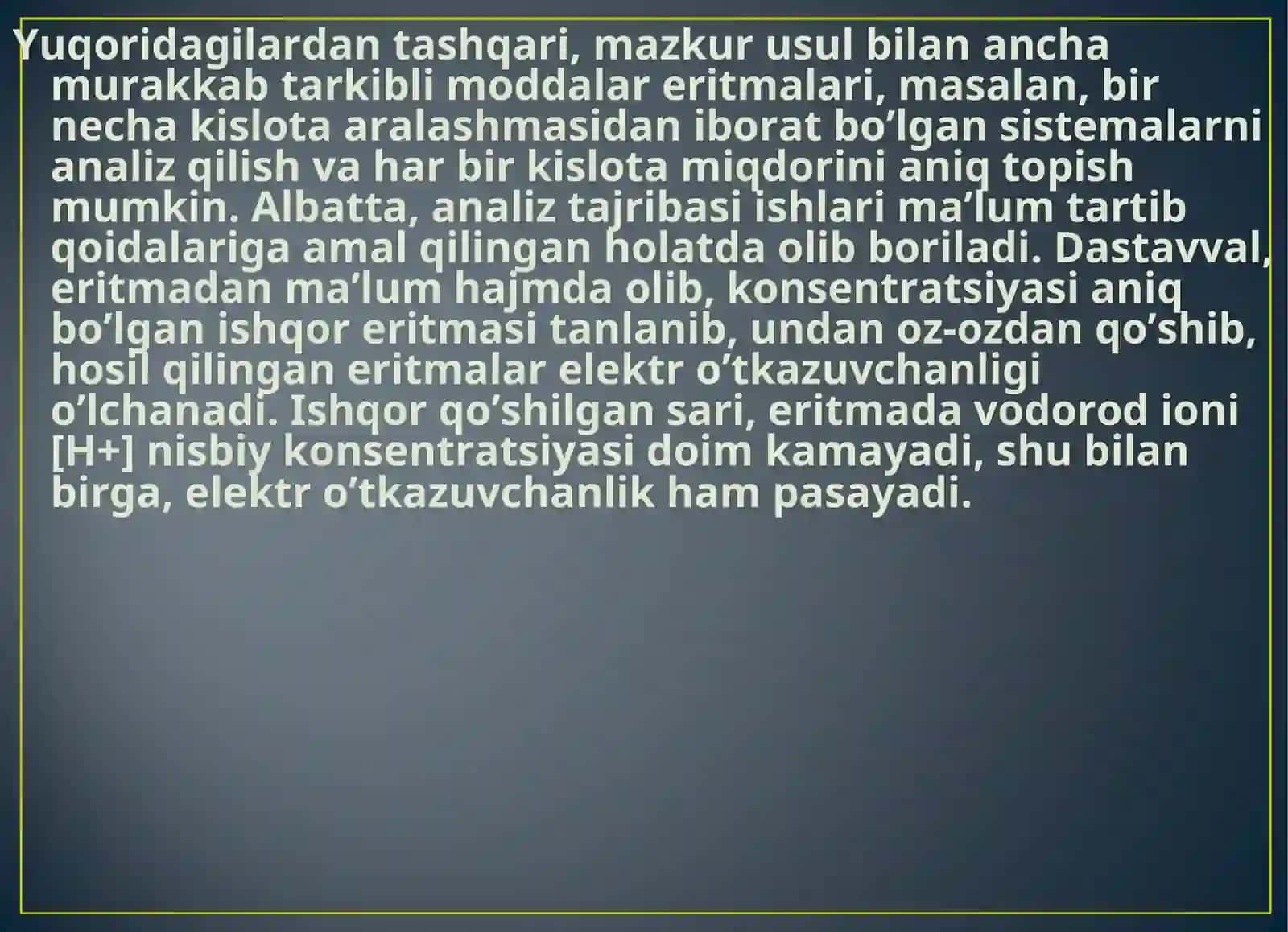 Elektrokimyoviy analiz turlari 4