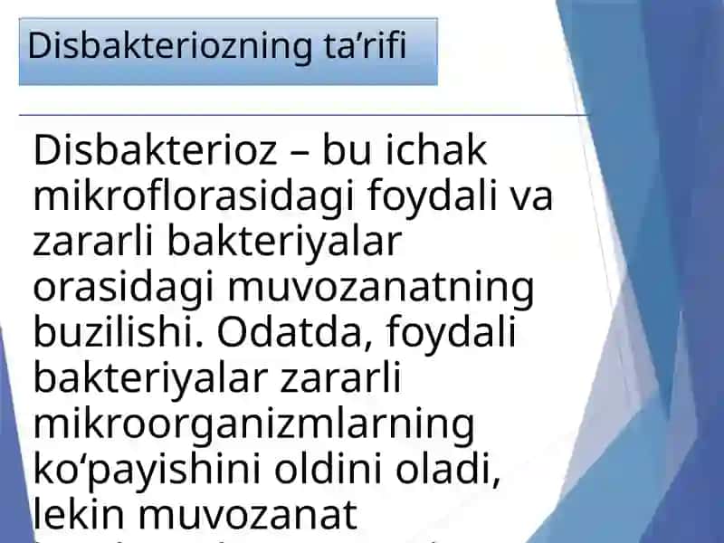 Disbakterioz va Disbakteriozning zamonaviy bakteriologik diagnostikasi 4