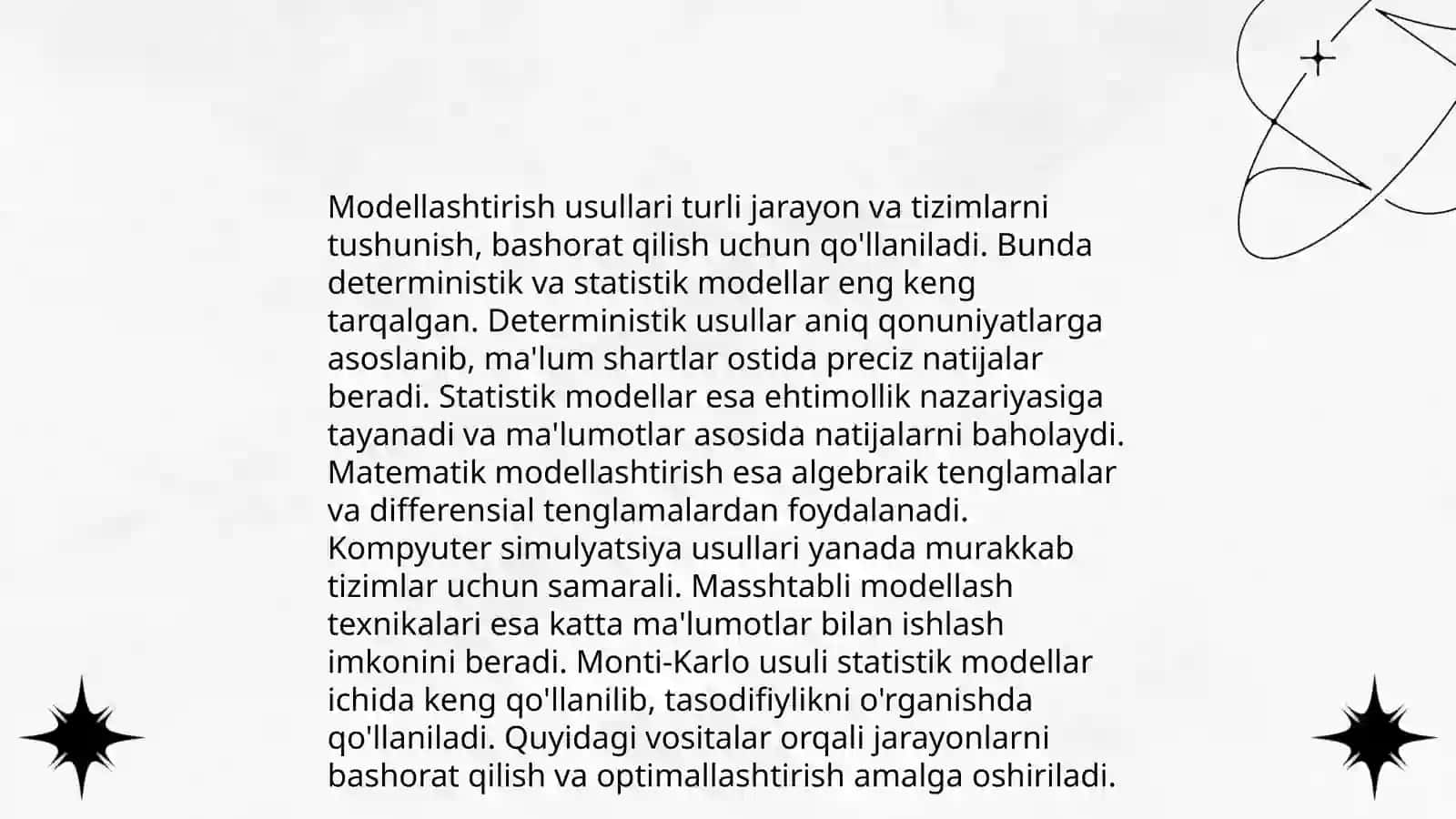 Loyihalash va modellashtirish badiiy qurish yasash 4