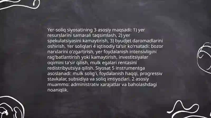 Yer resurslaridan foydalanish va iqtisodiy samaradorlik 4