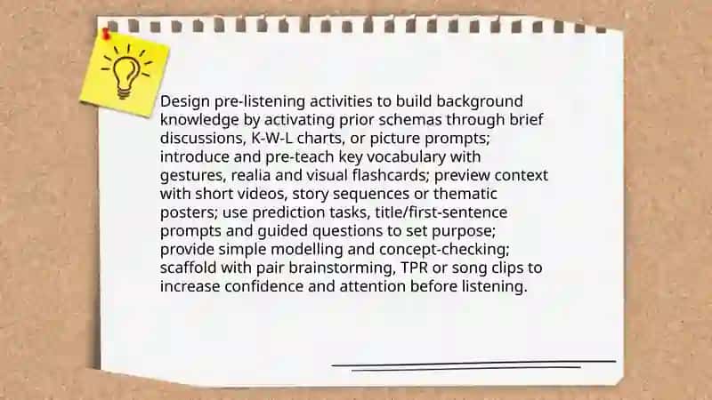 Preparing teaching material for developing listening skills of young learners 4