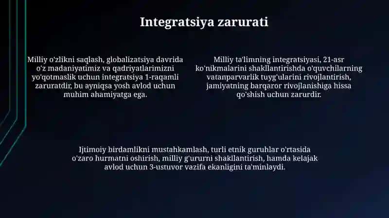 Ta'lim tizimida milliy tarbiyani singdirish usullari 4