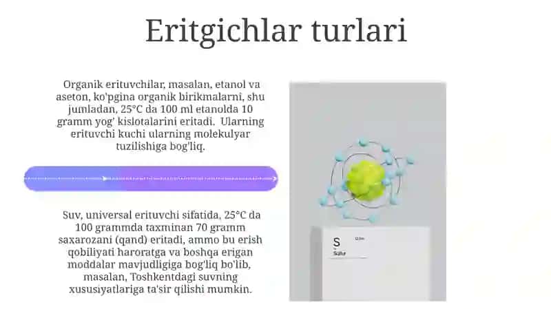 Eritmalar moddalar eruvchanligi 4