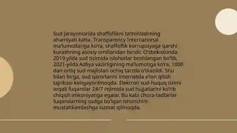 SUD-EKSPERTLIK FAOLIYATINI YANADA TAKOMILLASHTIRISH CHORA-TADBIRLARI TO‘G‘RISIDA 4