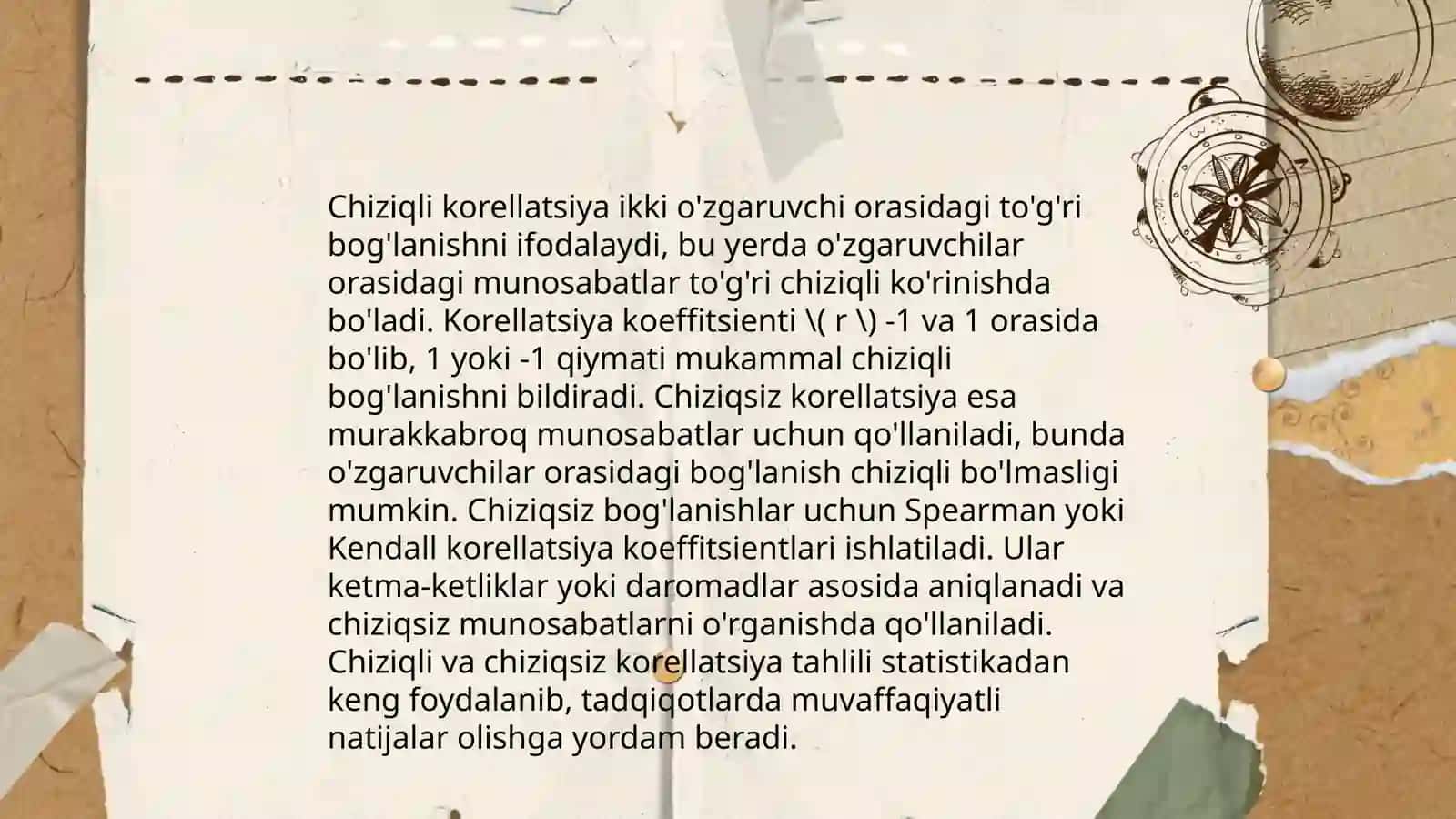 Korellatsio va regression tahlil usullari 4