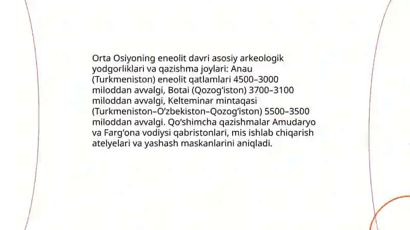 Orta Osiyoning eneolit davri madaniyati 4