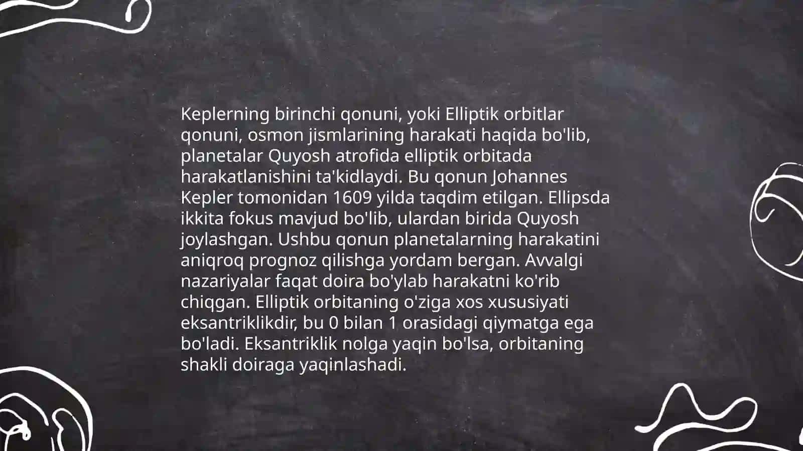 Kepler qonunlari 4