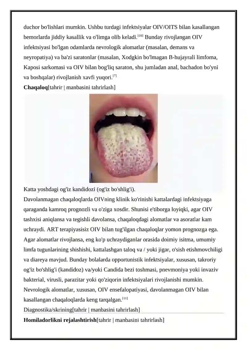 OIV/OITS Infeksiyasi 4