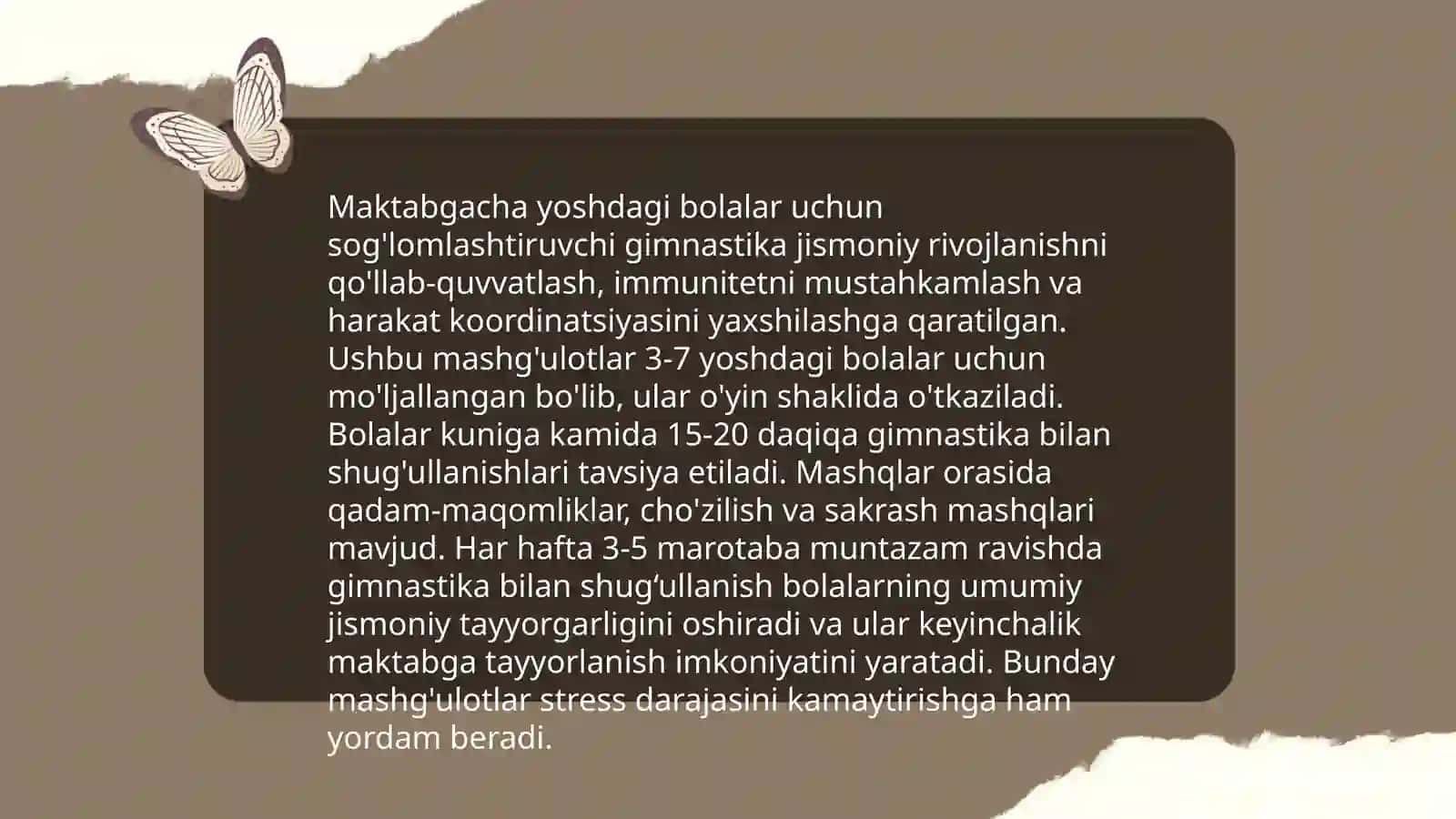 Maktabgacha Ta'lim Uchun Gimnastika 4