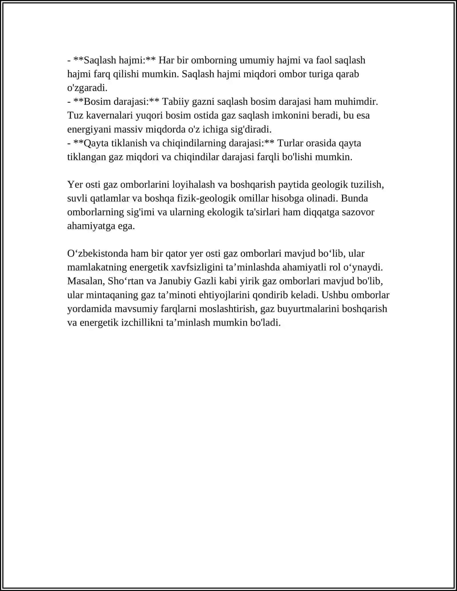 Yer osti gaz omborlarini qurish texnologiyalari 4