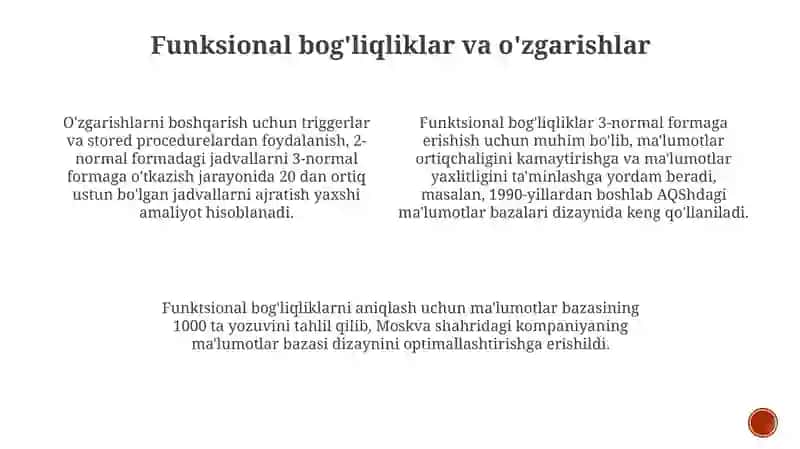 Ma'lumotlar Bazasini Loyihalash Asoslari 4