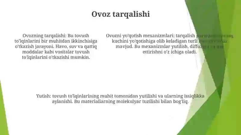 Ovoz Paydo Bolish Mexanizmi 4