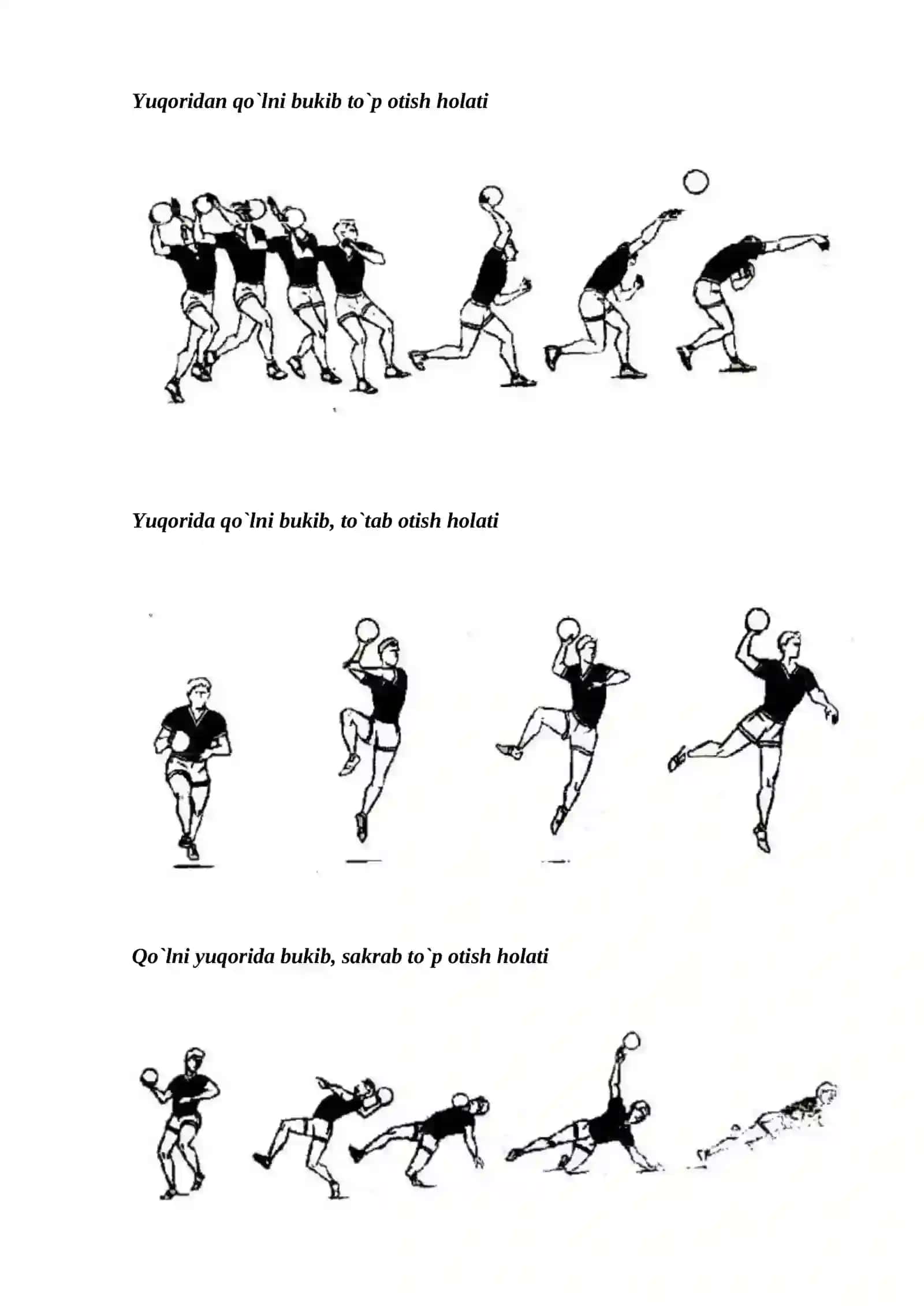 Qo’l to’pida o’yinida harakatlanish texnikasini o’rganish 4