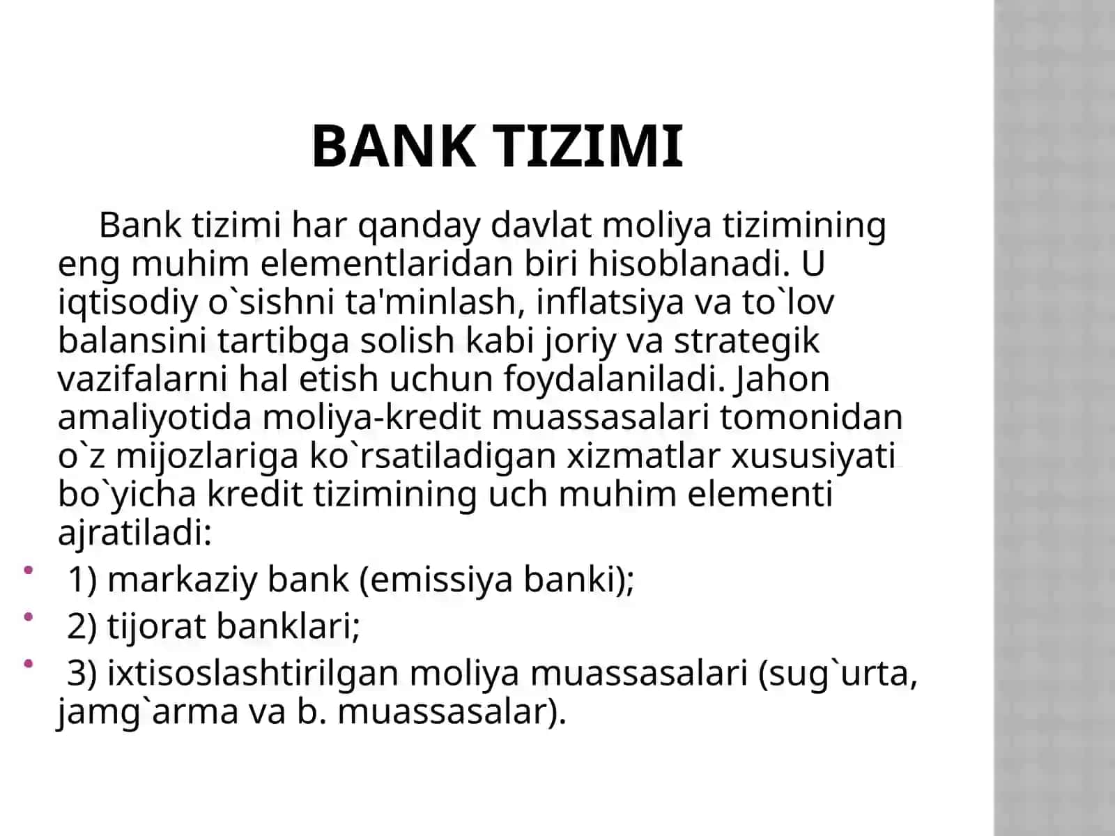 Banklarning moliyabozorlaridagi faoliyati 4